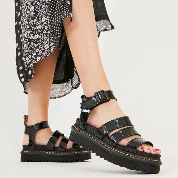 Dr. Martens Blair patent leather sandals size 9 - Picture 2 of 15